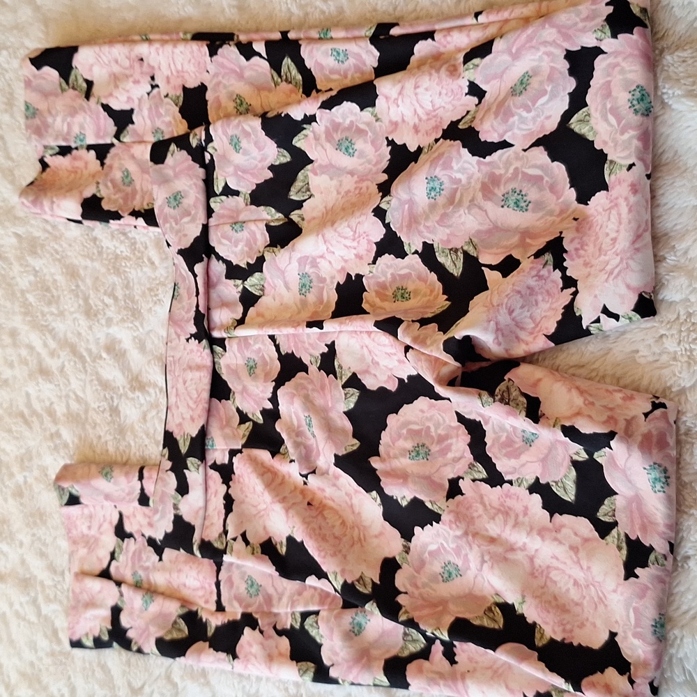 Zara Foral Pants Size XS - Picture 3 of 9